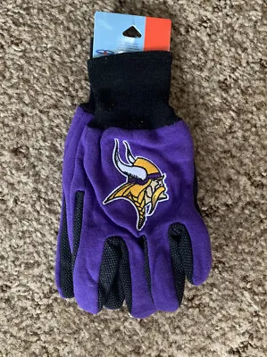 Minnesota Vikings Gloves Sports Logo NFL Utility Work Gloves NEW • $5.58