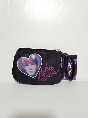 £13.84 • Buy New Claire's Justin Bieber Women's Girls Coin Purse Black Small Tiny Bag