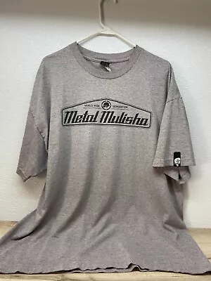 Vintage Metal Mulisha World Wide Domination Gray T-Shirt Size: 2XL • $12.96