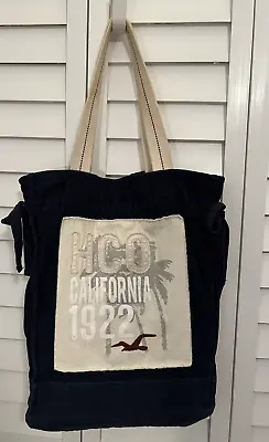 HCO California 1922 Hollister Corduroy Blue Tote Stay Over Carry On Sack Bag • £11.40