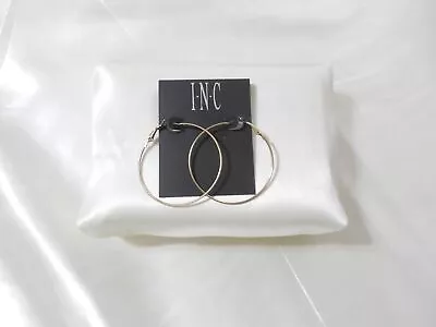 I.N.C International Concepts  2” Gold Tone Large Hoop Earrings A1030 • $7.19
