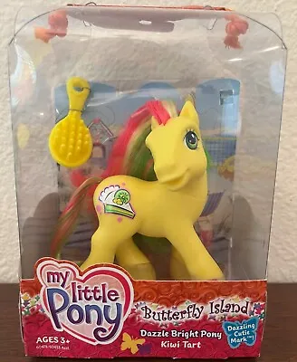 My Little Pony G3 Kiwi Tart Dazzle Bright Pony Set Butterfly Island 2005 NIB • $19.99
