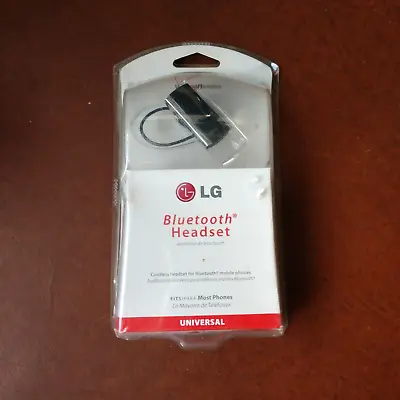 CORDLESS LG Bluetooth Headset- Universal Model LBT210Z New Sealed Verizon Black • $14.95