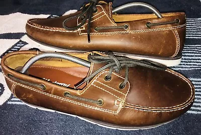 Mantaray - Leather Boat Shoes - Size 9UK/43EU - RRP £70.00 • £24.99