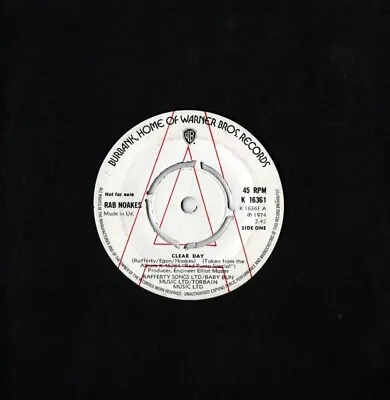 Rab Noakes 'clear Day' Demo 45 • £8.99