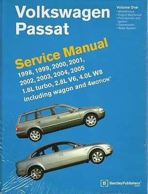 $152.95 • Buy 1998-2005 Volkswagen Passat Wagon 4motion Repair Service Manual 2 Volumes VP05