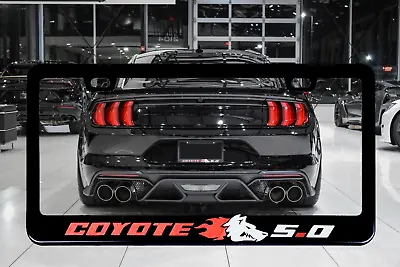 $32 • Buy Coyote GT 5.0 Mustang Premium Stainless Steel License Plate Frame (Reflective)