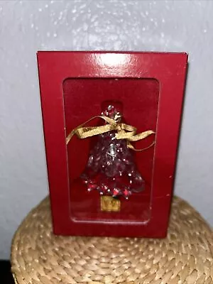 Mikasa Christmas Tree Crystal Glass Bell Ornament Heavenly Music Germany Box 3  • $21.99