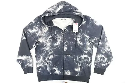 Caterpillar Cat Black 2xl Connect Aop-lunar Full Zip Hoodie Jacket Sweater Mens • $60.16