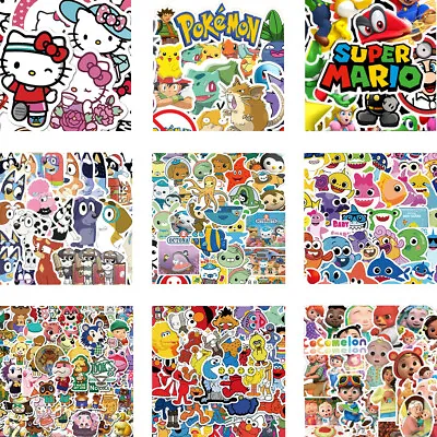 NEW Kids Themes Collection Cartoon Animals Fruit Games Anime Stickers Skateboard • $3.99