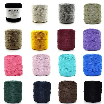 2 Mm 3 Mm 5 Mm Natural Craft Macrame Cotton String Artisan Thread Twisted Cord • £9.97