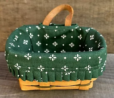 Longaberger Small Key Basket With Green Liner 1995 • $18