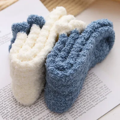 £5.98 • Buy 5Pairs Women Ladies Soft Fluffy Bed Socks Warm Lounge Slipper Fleece Sock Winter