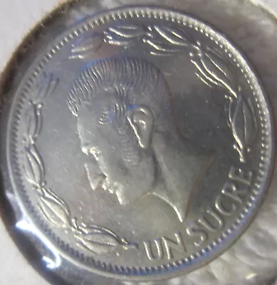 1970 Ecuador 1 Sucre Coinungradedunused ? VTG • $6.99