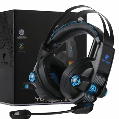 $89.99 • Buy Upgraded 7.1 Surround Game Gaming Headset USB LED Stereo Headphone Microphone AU