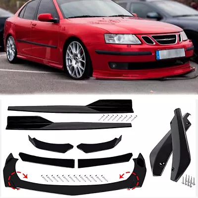 For Saab 9-3 9-5 Front Bumper Rear Lip Splitter Spoiler&Side Skirts&Rear Lip • $56.99