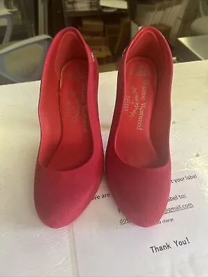 Women's Vivienne Westwood Anglomania + Melissa Red Heel Size 39 EUR8 US • $63.95