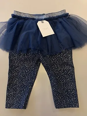 Baby Girl PARTY  TUTU Leggings 3-6 Months BNWT NEXT FREE POSTAGE SPARKLE • £8.50