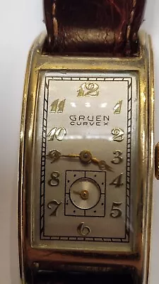 Vintage Gruen Curvex The Precision Watch 10k Gold Filled Original • $900