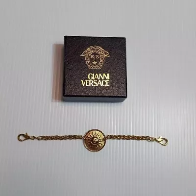 Gianni Versace Bracelet Gold Color No Box Used From Japan • $274