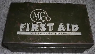 MSCO First Aid Kit Green Metal Box • $17.99