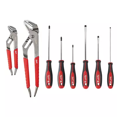 MILWAUKEE Screwdrivers And Pliers Hand Tool Set And Accessories (8-Piece) • $44.27