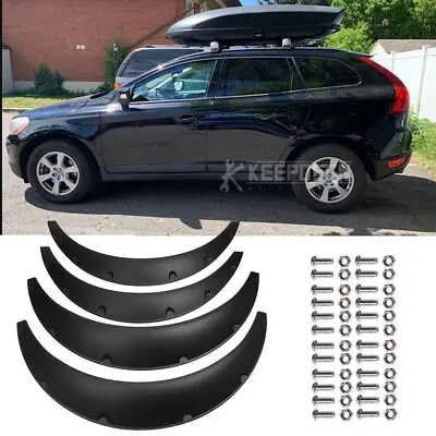 4PCS Flexible Fender Flares Extra Wide Body Wheel Arch 4.5  For Volvo XC40 XC60 • $69.05