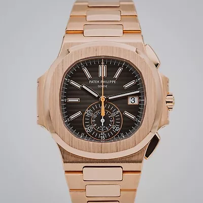 MINT 2016 Patek Philippe Nautilus 5980/1R-001 Rose Gold Bracelet (DISCONTINUED) • $179991