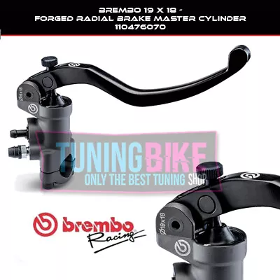 Brembo Radial Brake Master Cylinder 19x18 Racing Forged For Yamaha Yzf-r1 Sp 06 • $251.59