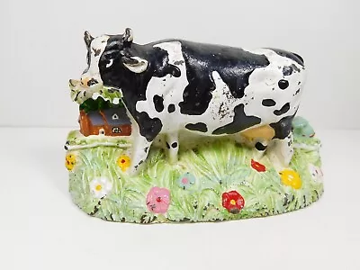 Vintage Big Arrow Cast Iron Cow Farm Agriculture Door Stopper • $22.50