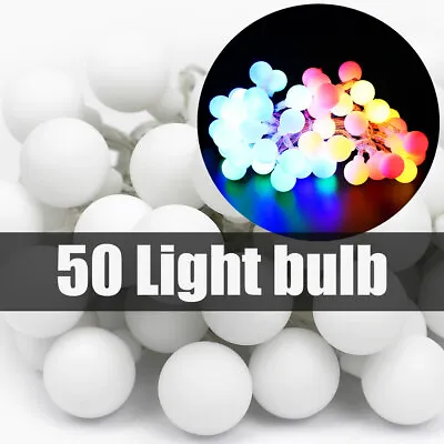 £9.99 • Buy Battery LED Globe Bulb Ball Fairy String Lights Garden Waterproof Christmas
