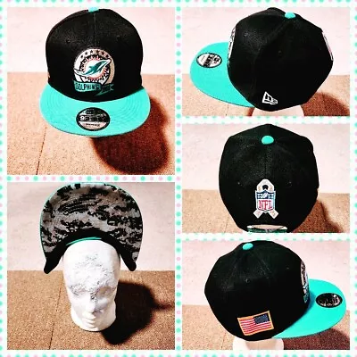 Miami Dolphins Nfl Football Snapback Hat. • $25