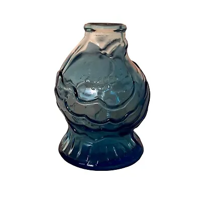 Vintage Wheaton NJ Aqua Blue Fish Bottle Glass Catarrah Cure Tuscan Springs Cal • $6.99