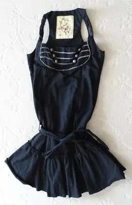 LN Miss Sixty Black Club Wear Dress Size Medium Made In Italy Sundress Hippie • $75