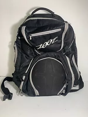 Zoot Triathlon Backpack Transition Gym Bag Multiple Pockets Black - Preowned • $35