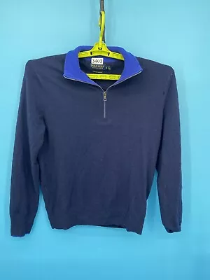 Polo Golf Ralph Lauren Cashmere Sweater Mens XS Blue 100% Cashmere Mock Neck • $22.21