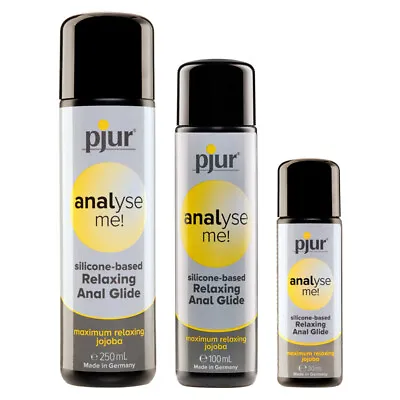 Pjur ANALYSE ME! Relaxing Lubricant * Silicone Anal Glide Lube * Jojoba Extract • $26