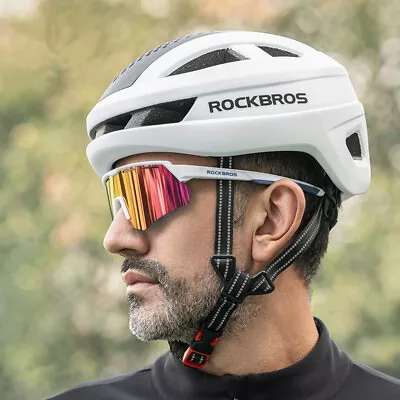 ROCKBROS Ultralight Bike Helmet LED Light Cycling Helmet Road MTB Bicycle Helmet • $43.99