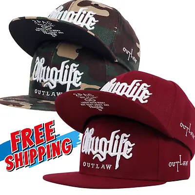 Adjustable SNAPBACK Fashion Baseball Cap Camo Hat Full Range Mens Red Thug Life • $29.95