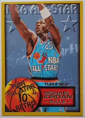 1996-97 Fleer Michael Jordan NBA All-Star 10 Retro #282 Chicago Bulls HOF MINT • $4