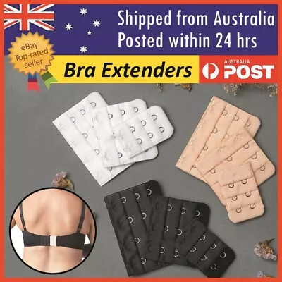 Clip On Bra Extender Extension 2 3 4Hooks Ladies Plus Size Maternity Strap • $1.74