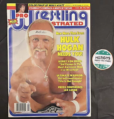 Pro Wrestling Illustrated May 1989 Hulk Hogan Kerry Von Erich WWE Missy Hyatt • $14.99