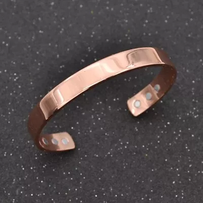 £5.95 • Buy Mens Pure Copper Magnetic Healing Pain Relief Large Heavyweight Bracelet Woman