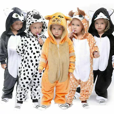 £21.68 • Buy WH Kids Baby Kigurumi Animal Cosplay Costume Onesie20 Pajamas Sleepwear Jumpsuit