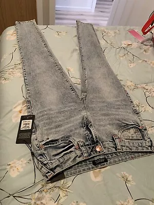 True Religion Jeans Women Size 29 Halle Crop High Rise Super Skinny Blue Denim  • $65