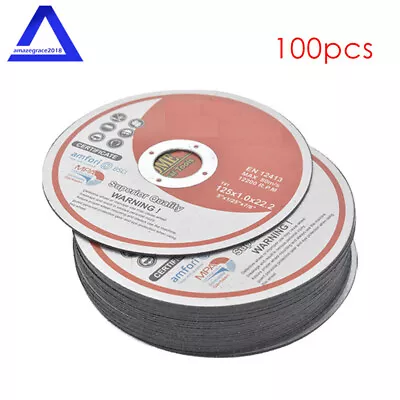 100 Pack 5 X0.040 X7/8  Cut-off Wheel - Metal & Stainless Steel Cutting Discs • $47.74