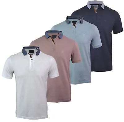 Mens Short Sleeve Plain Button Polo Shirt Top Cotton Casual S-XL  • $13.42