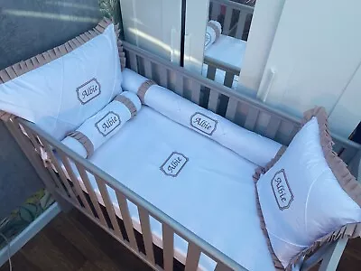 Handmade Embroidery Baby Cot Bedding Sets • £114.91