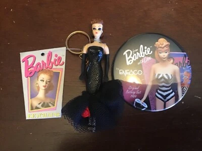$9.99 • Buy 1995 Barbie Keychain Basic Fun Inc With Movable Arms, Legs & Head #700-0 NIB