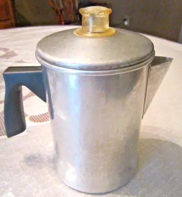 Vintage Foley Aluminum 5 Cup GE Coffee Pot Percolator-Camping Or Stove Top Exc • $6.99